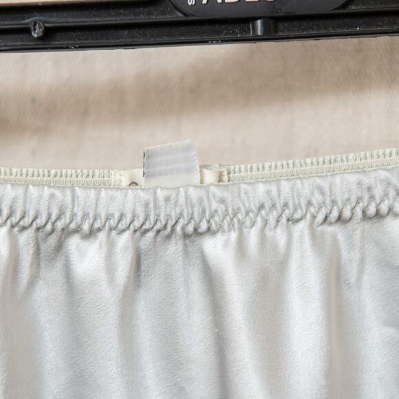 Set of 3 Vintage Lace Slips 1990s Polyester Knee Length Champagne Peach White - Picture 3 of 13